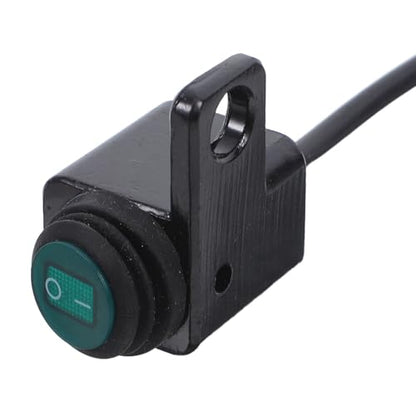 Universal Motorcycle Handlebar Switch Black Push Button Waterproof Toggle Switch for Headlight Fog Light Spotlights Motorcycle Lighting Control