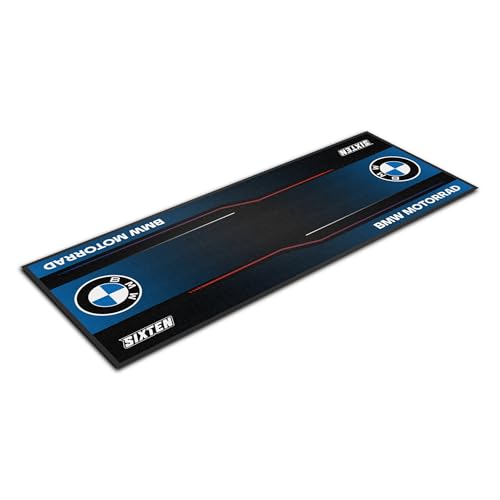 SIXTEN BMW Marker Motorcycle Mat 94.5 x 37.4 in - Eco-Friendly Garage and Paddock Mat - Washable, Oil Absorbent and Eco-Friendly - Motorcycle Protection Mat