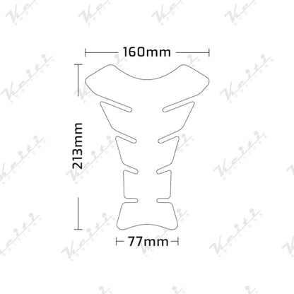 Keiti Universal Motorcycle Tank Pad Wave KT8430 (Green) - color: Green