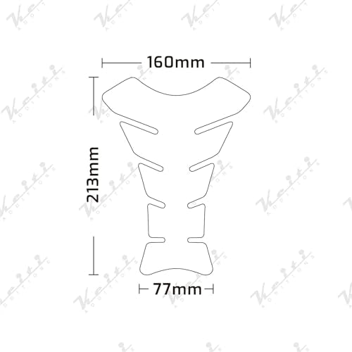 Keiti Motorcycle Universal Tank Pad Original (Clear) - color: Clear