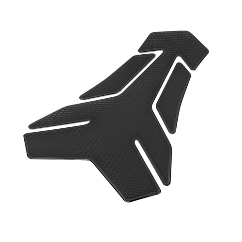 Motorcycle Gas Oil Fuel Tank Protector PVC Rubber Pad Emblem Badge Sticker Black Protector Decal Item Replacement