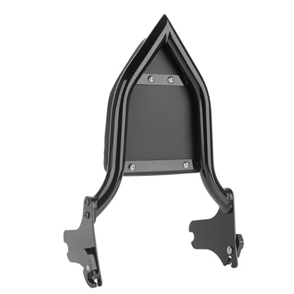 Motorcycle Rear Passenger Sissy Bar Backrest, Detachable Rear Backrest Cushion Pad Fit for Harley Touring CVO/Road King Street Road Electra Glide 1997-2008(Black) - color: Black