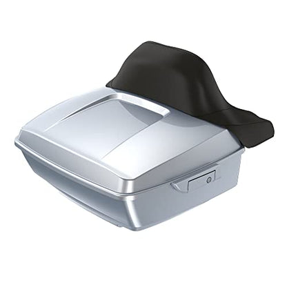 Moto Onfire Barracuda Silver Tour Trunk Luggage Latches Hinges Fit for AB Harley Touring Razor Chopped King Tour Trunk Luggage - color: Barracuda Silver