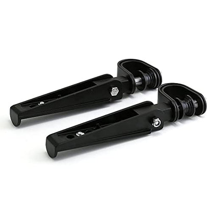 1”-1.25"(25mm-32mm) Universal Motorcycle Foldable Highway Antivibrate Engine Guard Crash Bars Foot Pegs for Harley Electra Glide Road King Street Glide (black) - color: black