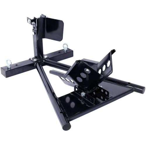 Motorcycle Front Tire Chock for 17-21" Wheels Steel Locking Stand