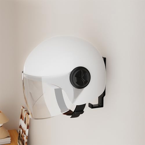 2 Pieces Hard Hat Holder with Hook | Helmet Holder Wall Mount - Motorcycle Helmet Rack,for Storage, Display, Wall, Jacket, Hat, Backpack, Coat, Clothes, Bag, Men - color: White