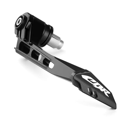 Motorcycle Brake Clutch Lever Guards Bar End Handguard Compatible with H.onda CBR 500R CBR600RR/CBR1000RR | Handlebar Protector CBR125/250R/300R Accessories (Black) - color: Black