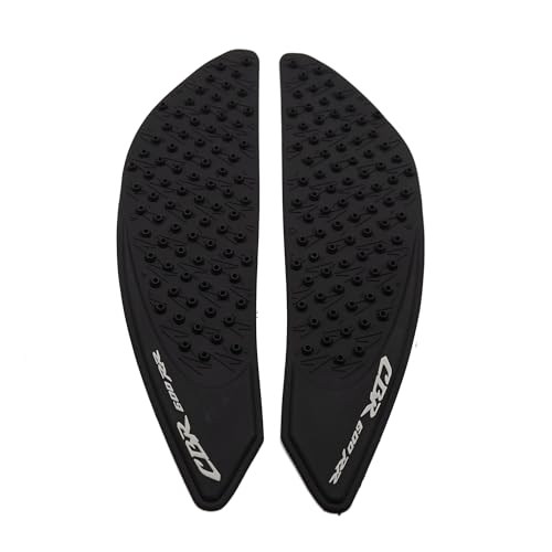 Black Gas Fuel tank Side pads Protector Knee Grip Traction Compatible with Honda CBR600RR 2007-2012
