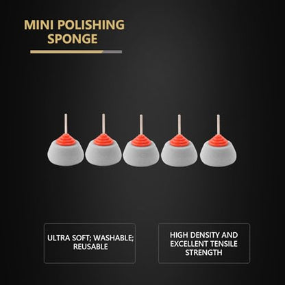 SPTA Gray Light Cut & Finish Drum Pad with 1/8" Shank, 5Pcs Gray Flexible Shaft Drum Polishing Pad Set,Mini Car Detailing Pads for Small Area for Flexible Shaft & Drill Attachment -PT113-5 - color: 5Pcs Gray T40 Light Cut & Fnish Drum Pad, style: Flat Pad