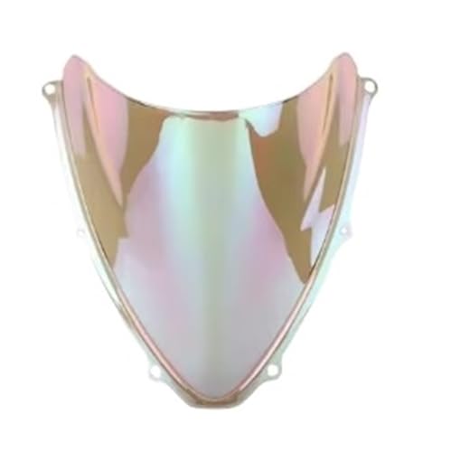Motorcycle Windshield Windscreen Windshield for GSX-R for GSXR 600 750 GSXR600 2006-2007 K6 Double Bubble WindScreen Motorcycle Accessories Fairing Deflector - color: White Iridium