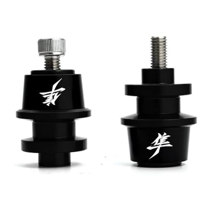 Black Motorcycle Swingarm Spools Slider Stand Screws for Hayabusa GSX1300R/GSX1300R Gen 3 1999-2008 2009 2010 2011 2012 2013 2014 2015 2016 2017 2018 2019 2020 2021 2022 2023 2024 2025 2026 - color: Black