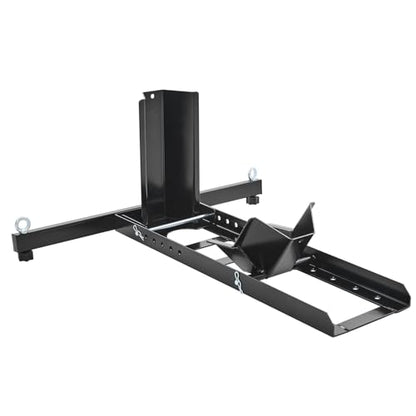 VEVOR Motorcycle Wheel Chock, Max. 1800 lbs Heavy Duty Motorcycle Stand, with 6 Adjustable Holes, Durable Steel Construction, Fits 15"-22" Wheels, Work with Off-Road and Regular Bikes