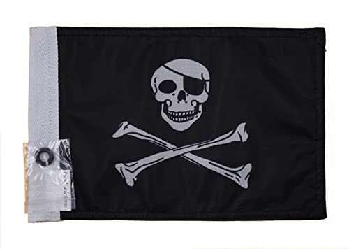 Durable Motorcycle Flag Pirates Jolly Roger Skull And Crossbones 6 x 9 Inch - color: Crossbones, size: 6X9