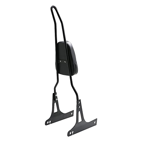 Motorcycle Detachable Pad Passenger Backrest Sissy Bar for 2006-2016 Harley Davidson Dyna FLD Street Bob FXDB FXD Wide Glide Super Glide Custom FXDC Low Rider FXDL Black - color: Black