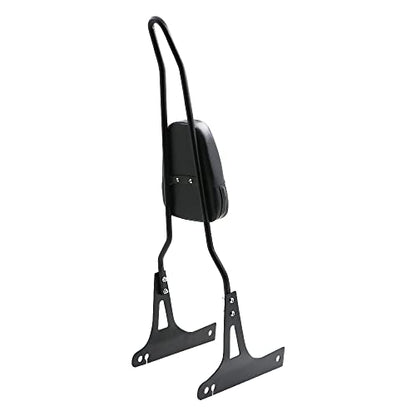 Motorcycle Detachable Pad Passenger Backrest Sissy Bar for 2006-2016 Harley Davidson Dyna FLD Street Bob FXDB FXD Wide Glide Super Glide Custom FXDC Low Rider FXDL Black - color: Black