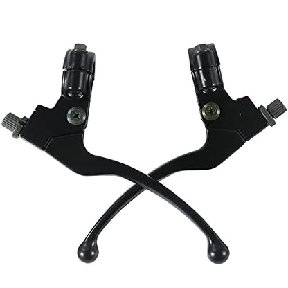 Stylemafia Left Right 7/8" 22mm Clutch Brake Handle Levers Perch Compatible with Honda XR80 XR100 CRF70 CRF80 CRF100 Pit Dirt Motor Bike Motocross