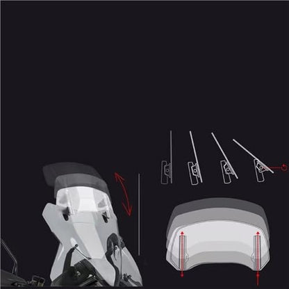 Fairing Windscreen For NMAX N125 NMAX150 NMAX155 Motorcycle Windshield Extension Adjustable Spoiler Deflector