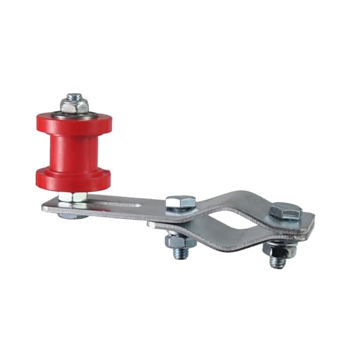 (Red) Chain Tensioner Adjuster W/8mm chain tensioner Guide wheel for 49cc 60cc 66cc 80cc Engine Motorized Bicycle Dirt Bike ATV bicycles - color: red