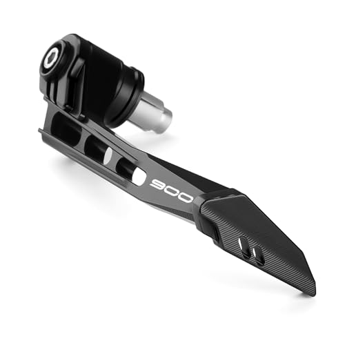 Motorcycle Brake Clutch Lever Guards Bar End Handguard Compatible with K.awasaki Z900 2025 2024 2023 2022 2021 2020 2019 2018 2017 | Handlebar Protector Z 900 ZR900 Accessories (Black) - color: Black