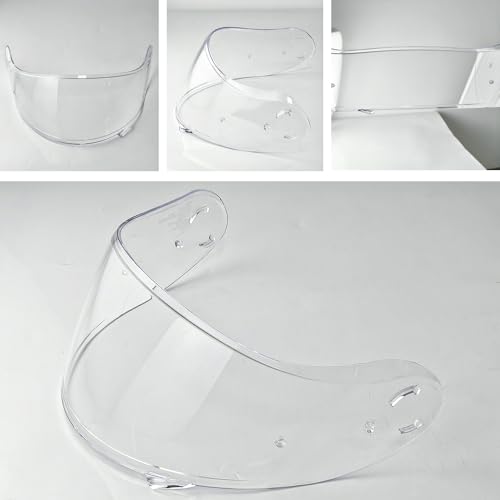 Neotec 2 Helmet Visor Replacement.CNS-3 Motorcycle Helmet Shield UV Protection Compatible with Neotec 2 (Clear+Anti Fog Film) - color: Anti Fog Film+clear