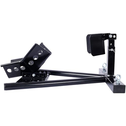 Gecheer Motorcycle Fork Chock Stand for 17"-21" Front Wheels, Steel Construction with Safety Lock for Secure Storage and Transport