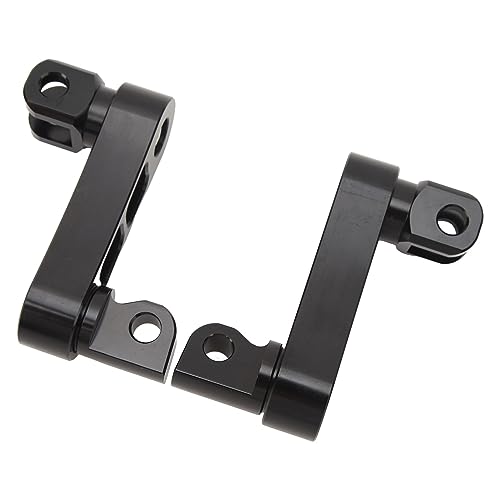 Motorcycle Foot Peg Adjustable Passenger Footpegs Highway Bracket, 360° Rotating Foot Peg Extensions Passenger Highway Peg Clamp Bracket, Sturdy Rustproof Aluminum Foot Peg