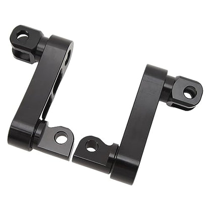 Motorcycle Foot Peg Adjustable Passenger Footpegs Highway Bracket, 360° Rotating Foot Peg Extensions Passenger Highway Peg Clamp Bracket, Sturdy Rustproof Aluminum Foot Peg