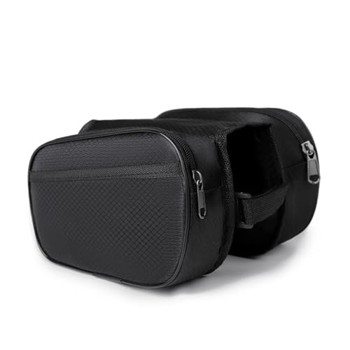 Bicycle Storage Bag, Bike Storage Bag - Waterproof Bike Frame Bag & Pouch for Bicycle Accessories | Bike Tool Bag, Gear for Men, Phone Bag Compatible with Mobile Phones (1 Set)