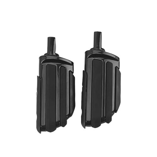 Motorcycle Highway Pegs Passenger Footpegs 10 mm Pilot Male Mount Foot Rest Pedal Fit Harley Touring Street Glide Road King Road Electra Glide Sportster Dyna Softail(Gloss Black) - style: Style-D-Gloss Black