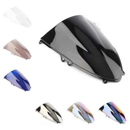 Motorcycle Front Windscreen ABS Plastic Windshield Protection Wind Deflector Screen Application for Ducati 1199 899 Panigale S R 2012-2014 (Clear)