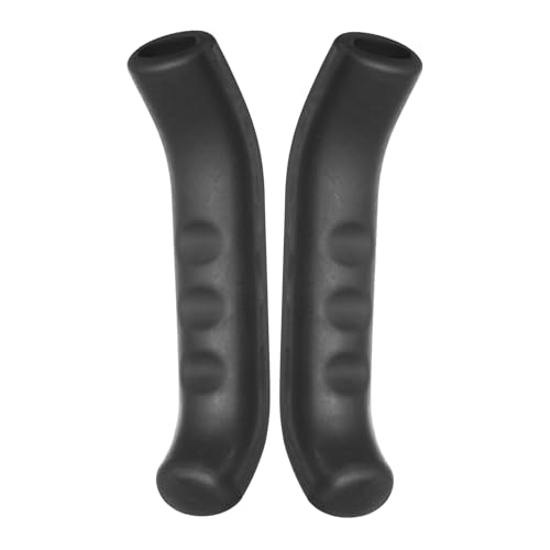 HARFINGTON 1 Pair Bike Brake Lever Cover Silicone Anti-Slip Black | Brake Lever Grip Protector Handle Protection Covers Sleeve for Mountain Road Bike Cycling - color: Black