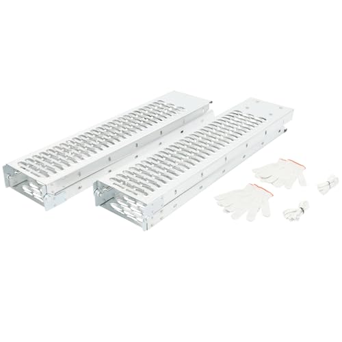 2-Pack Folding Loading Ramps, 76.7"x8.7" Aluminum ATV Ramps with Anti-Slip Surface, 530 lbs Capacity per Ramp for Motorcycle, Dirt Bike, Lawn Mower, Pickup Truck Loading & Unloading