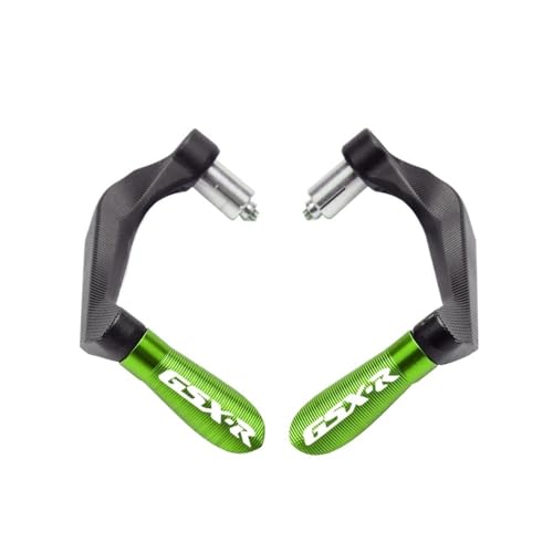 Handlebar Protector Motorcycle for SU&ZUKI GSXR 600 750 1000 K3 K4 K5 K6 K7 K8 Motocycle Handlebar Handle Grips Bar Ends Brake Clutch Levers Guard Protector - color: A green