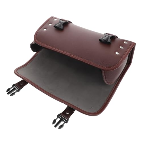 PRETYZOOM Retro Motorcycle Fork Bag Spacious Rain Resistant Motorcycle Side Storage Easy Attachment Organization for Long Trips Compatible with Various Motorcycles