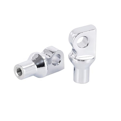 Highway Pegs Passenger Foot Pegs Footrest Footpeg Adapter Fit Harley Touring Street Glide Road King Road Electra Glide Sportster Dyna Softail (Chrome) - color: Chrome