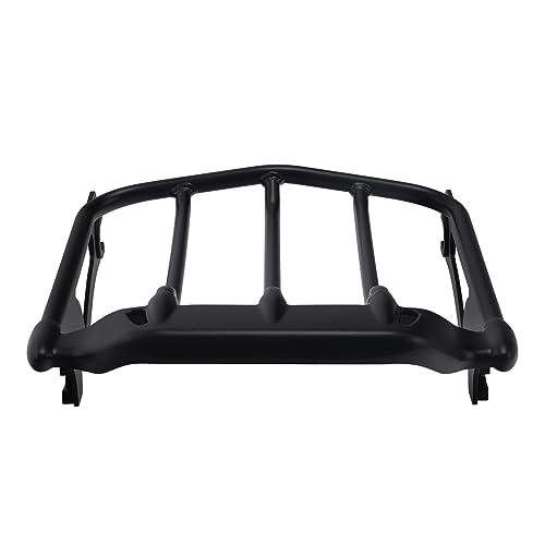XFMT Motorcycle Black Detachable Two-Up Luggage Rack for Air Wing Harley Touring Road King Street Glide Road Glide Electra Glide 2009-Later (Black) - color: For Air-wing Luggage Rack-Black