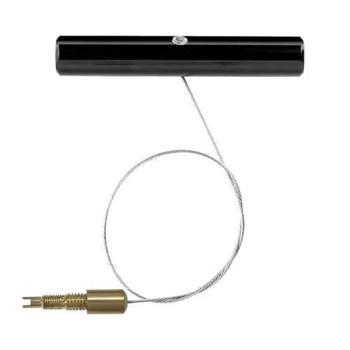Valve Stem Puller, Auto Tire Repair Fishing Puller Steel Wire Tool with Core Remover, Valve Core Remover Tyre Maintenance Tool for Installing Inner Tube & Rim Lock on Motorcycle (Black) - color: Black