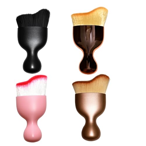 4Pcs Car Interior Cleaning Soft Brushes, Car Interior Beauty Brush,Car Interior Dusting Brush,Suitable for Cleaning Car Interior or Exterior,Air Conditioning Vents,Leather