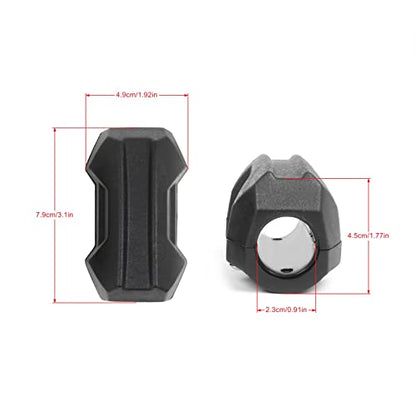 Worldmotop Universal for 2PCS 23MM Motorcycle Engine Guard Bumper Protector Crash Bar Slider