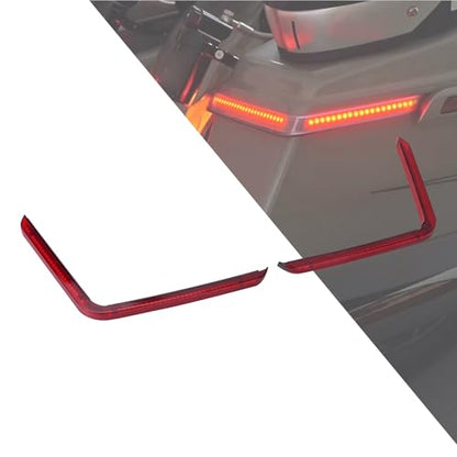 Motorcycle LED Saddlebag Lights OEM Reflectors Sequential Turn Signal Light Fit for Harley Touring Stree Glide Electra Glide FLTRX 2024-2025 CVO 2023 (Red Lens) - color: Red Lens