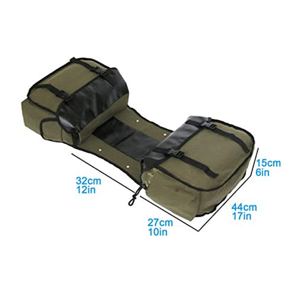 Shkalacar Motorcycle Saddle bags, Waterproof motorcycle saddlebags, Motorcycle Saddlebag Side Tool Bags Cycling Luggage Bag Riding Travel Canvas Waterproof Panniers Box Side Tools Bag Pouch - color: Khaki