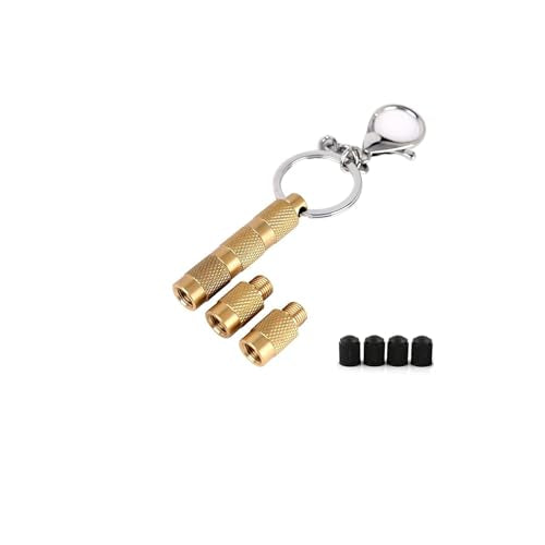 GODESON Tire Deflator,4 in 1 Solid Brass Easy Storage and Using Tire Air Down Tool,Tire Pressure Deflators for Offroad Vehicle