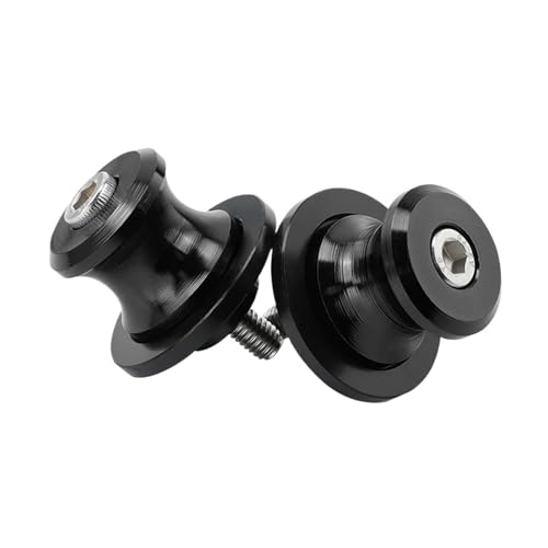 Compatible with Ducati Monster 821 Panigale 899 959 1199 1299/S/R Motorcycle Accessories Rear Stand Screw Bolt M6 Swingarm Spools Slider(Black) - color: Black
