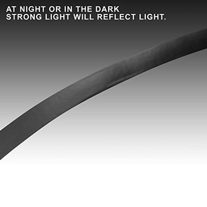 X AUTOHAUX 16pcs Fit 17" Wheel Motorcycle Car Bike Wheel Rim Sticker Strips Reflective Stripe Tape Reflector Black - color: Black