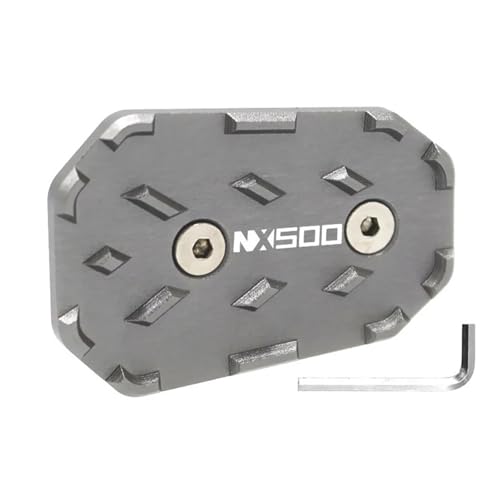 Motorcycle Foot Pegs Front Footpegs Footrests Pedal Enlarger Brake Extension for Honda NX500 2023 2024 2025(Brake Pedal Gray) - color: Brake pedal Gray