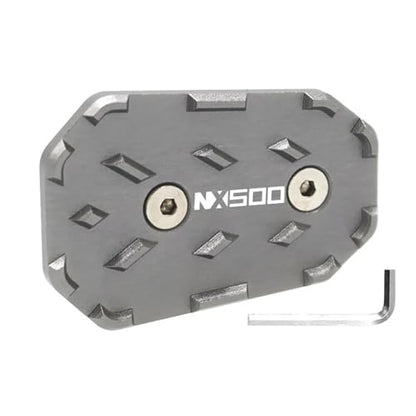 Motorcycle Foot Pegs Front Footpegs Footrests Pedal Enlarger Brake Extension for Honda NX500 2023 2024 2025(Brake Pedal Gray) - color: Brake pedal Gray