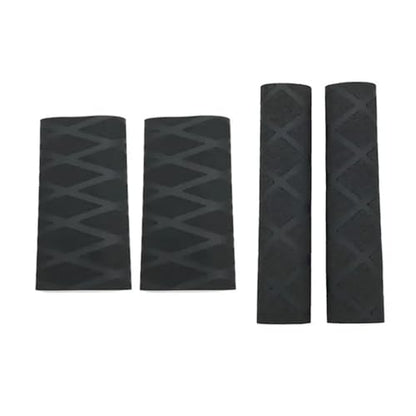 for BM&W R1200GS R1250GS Handlebar Cover Gloves Heat Shrink Motorcycle Grip Rubber 4PCS/Set Anti-Slip Blue Green Handlebars Grips - color: Black