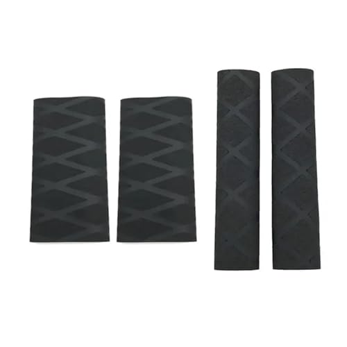 for BM&W R1200GS R1250GS Handlebar Cover Gloves Heat Shrink Motorcycle Grip Rubber 4PCS/Set Anti-Slip Blue Green Handlebars Grips - color: Black