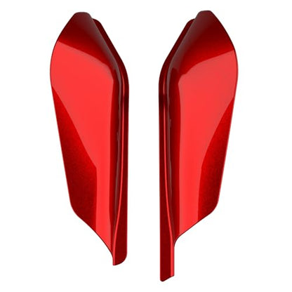 Advanblack 2025 Road Glide Mid Frame Air Deflectors Heat Shields Deflector for Harley Touring '09-'25 Harley RG, Street Glide, Road King (Brilliant Red) - color: Brilliant Red