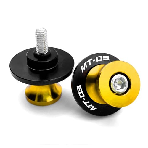 M6 for Yamaha MT03 MT-03 2005-2023 2022 2021 2020 2019 2018 2017 2016 Motorcycle Accessories Swingarm Spool Slider Stand Screws-Silver - color: Silver